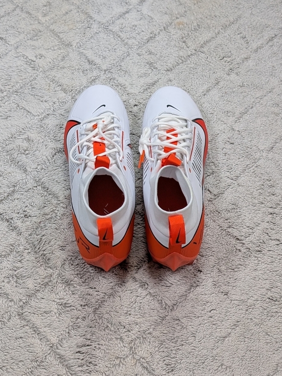 Nike Vapor Edge Pro 360 2 TB White Orange Football Cleats Mens 14 FQ4044-100 NEW
